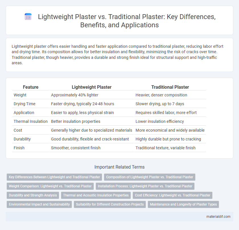 Lightweight Plaster vs. Traditional Plaster: Key Differences, Benefits, and Applications