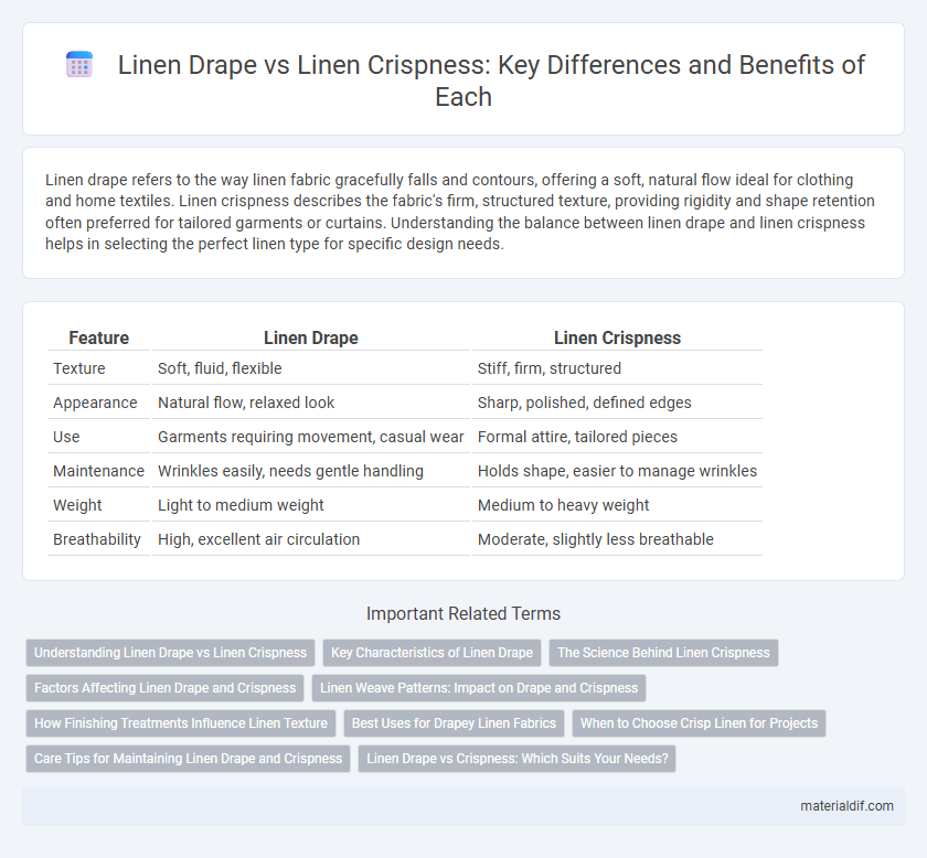 Linen Drape vs Linen Crispness: Key Differences and Benefits of Each