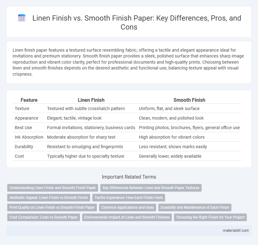 Linen Finish vs. Smooth Finish Paper: Key Differences, Pros, and Cons