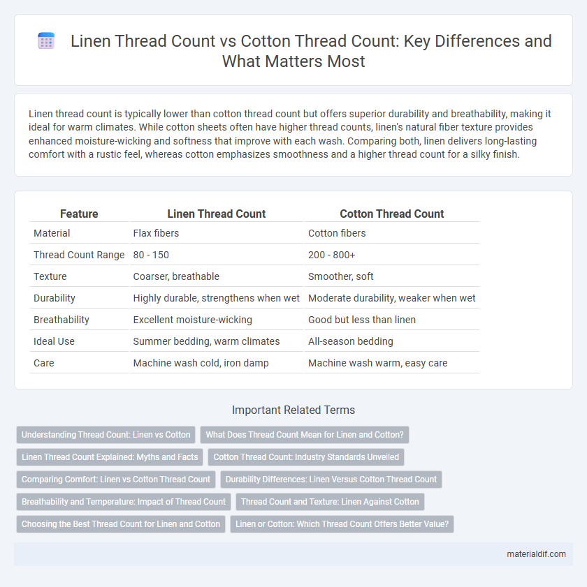 Linen Thread Count vs Cotton Thread Count: Key Differences and What Matters Most