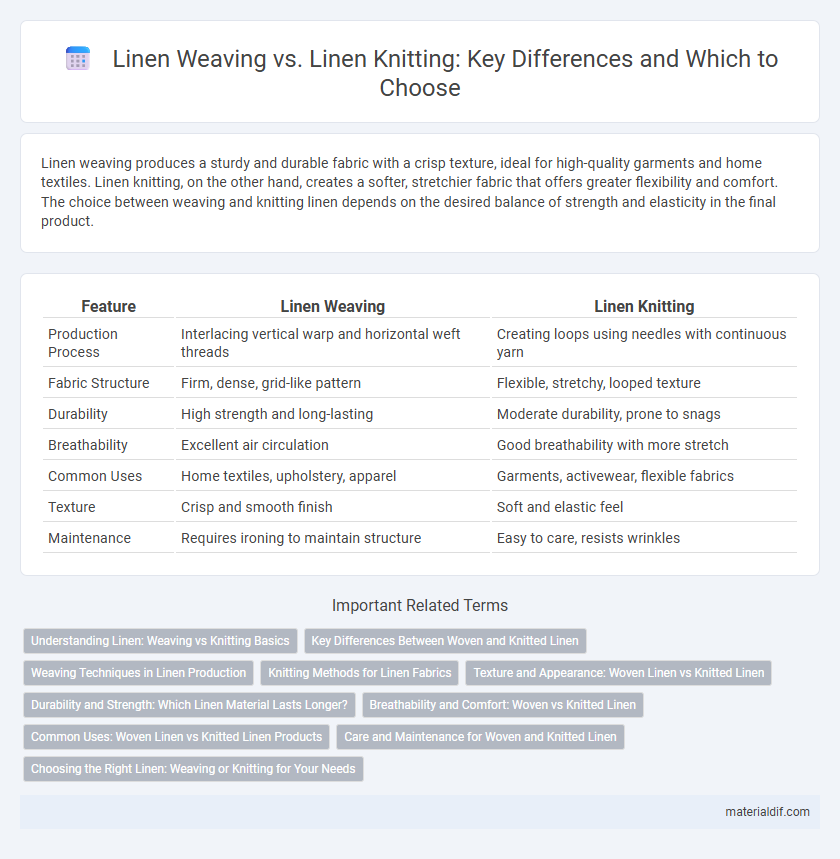 Linen Weaving vs. Linen Knitting: Key Differences and Which to Choose