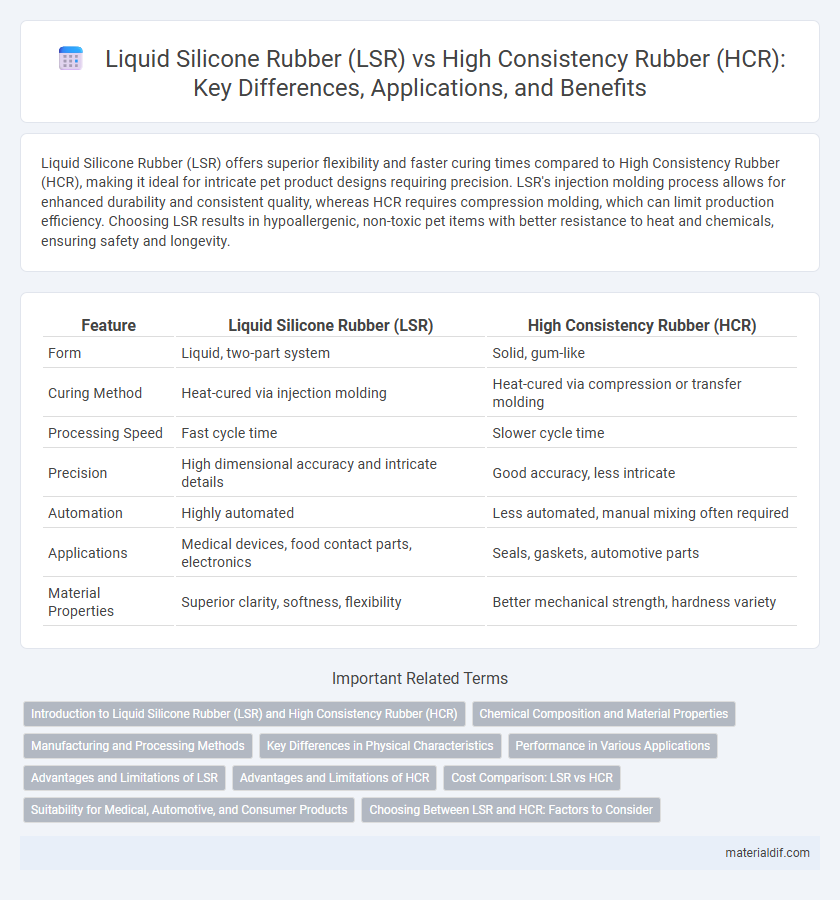 Liquid Silicone Rubber (LSR) vs High Consistency Rubber (HCR): Key Differences, Applications, and Benefits