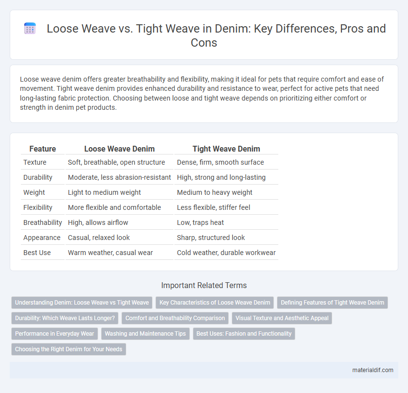 Loose Weave vs. Tight Weave in Denim: Key Differences, Pros and Cons