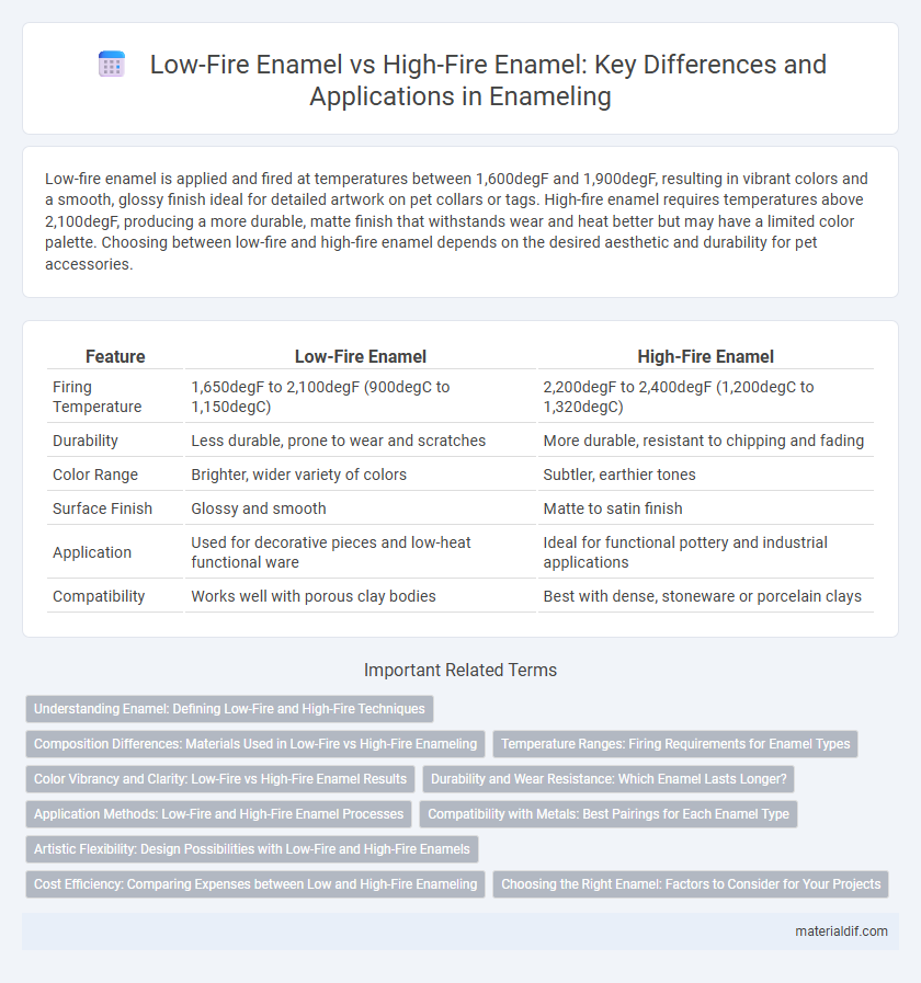 Low-Fire Enamel vs High-Fire Enamel: Key Differences and Applications in Enameling