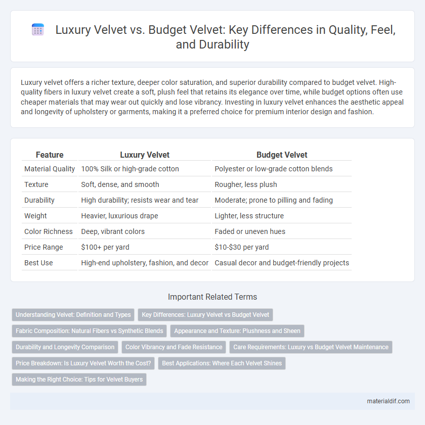 Luxury Velvet vs. Budget Velvet: Key Differences in Quality, Feel, and Durability