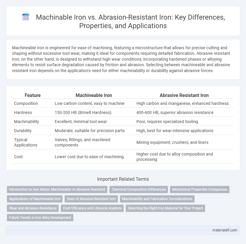 Machinable Iron vs. Abrasion-Resistant Iron: Key Differences, Properties, and Applications