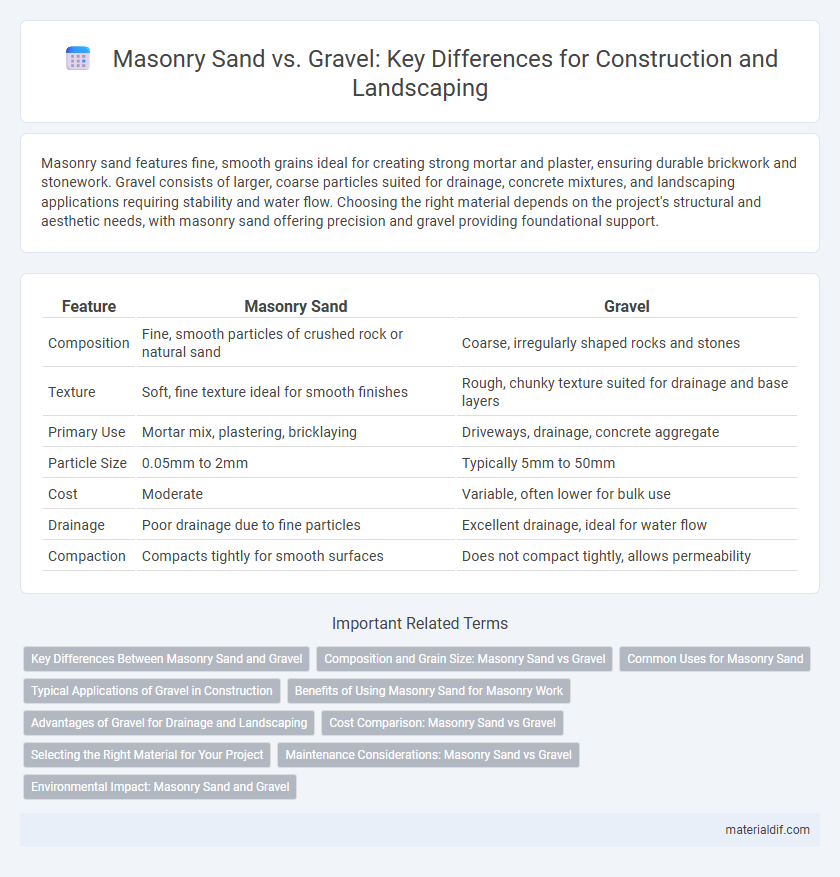 Masonry Sand vs. Gravel: Key Differences for Construction and Landscaping