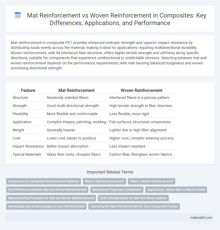 Mat Reinforcement vs Woven Reinforcement in Composites: Key Differences, Applications, and Performance
