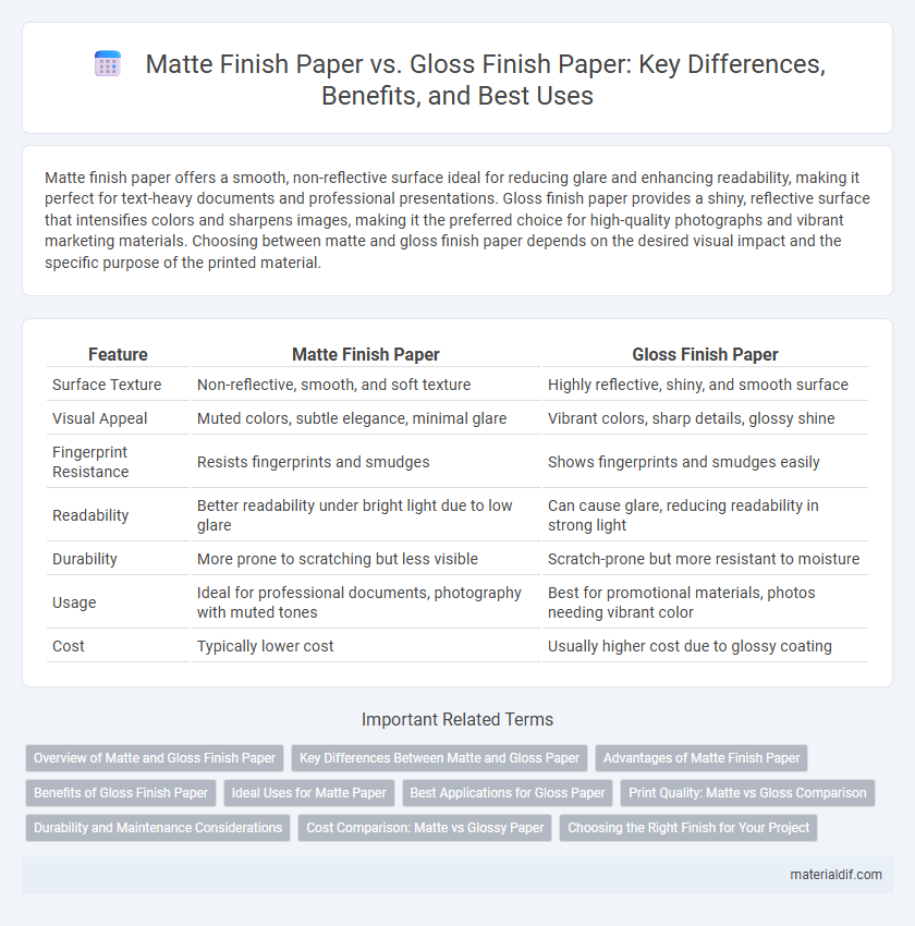 Matte Finish Paper vs. Gloss Finish Paper: Key Differences, Benefits, and Best Uses