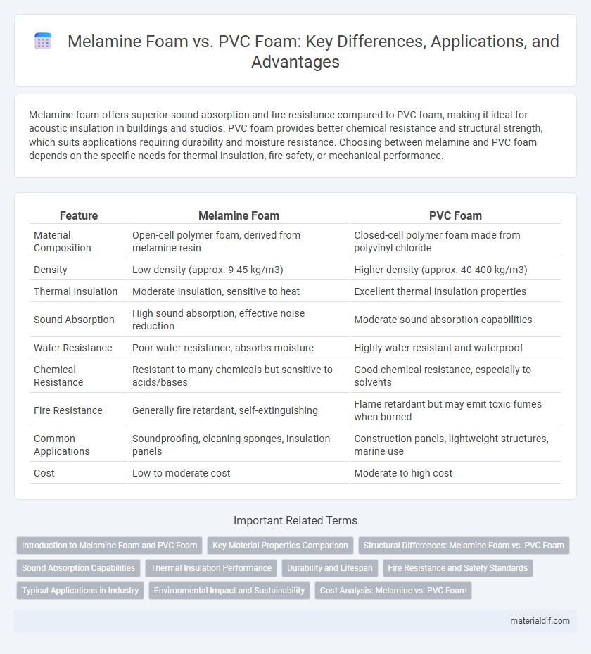 Melamine Foam vs. PVC Foam: Key Differences, Applications, and Advantages