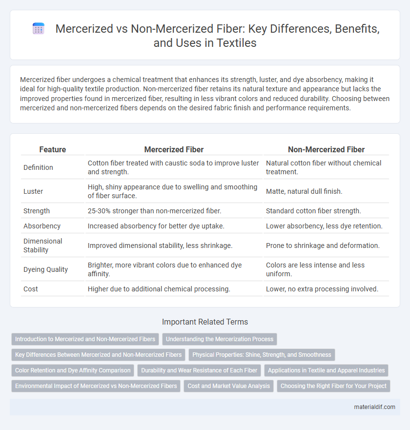 Mercerized vs Non-Mercerized Fiber: Key Differences, Benefits, and Uses in Textiles