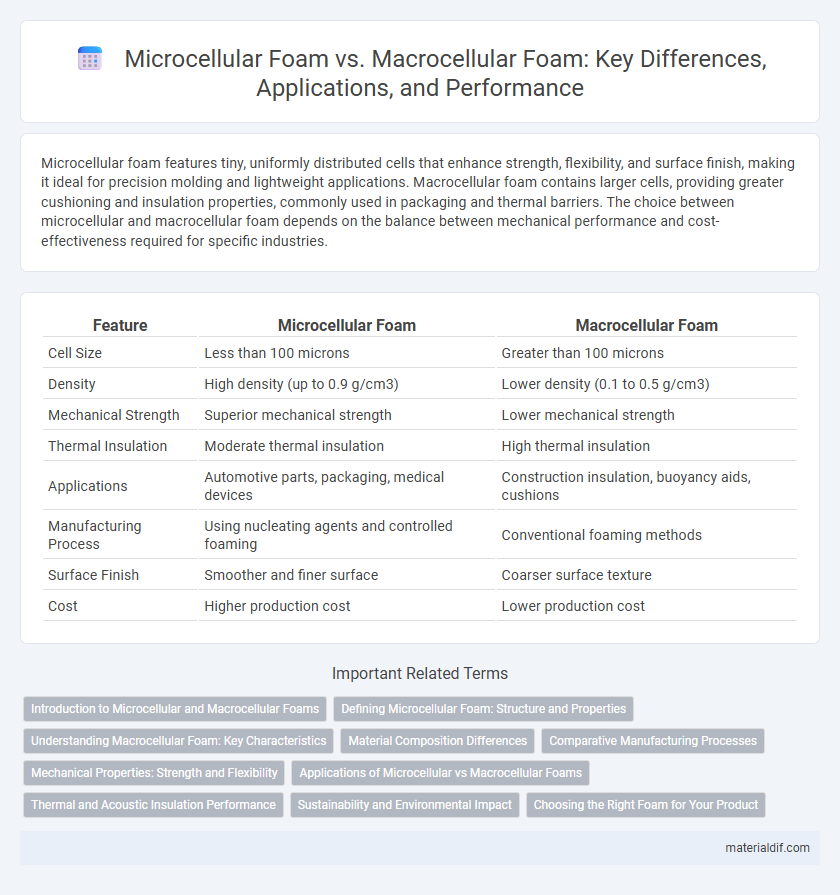 Microcellular Foam vs. Macrocellular Foam: Key Differences, Applications, and Performance