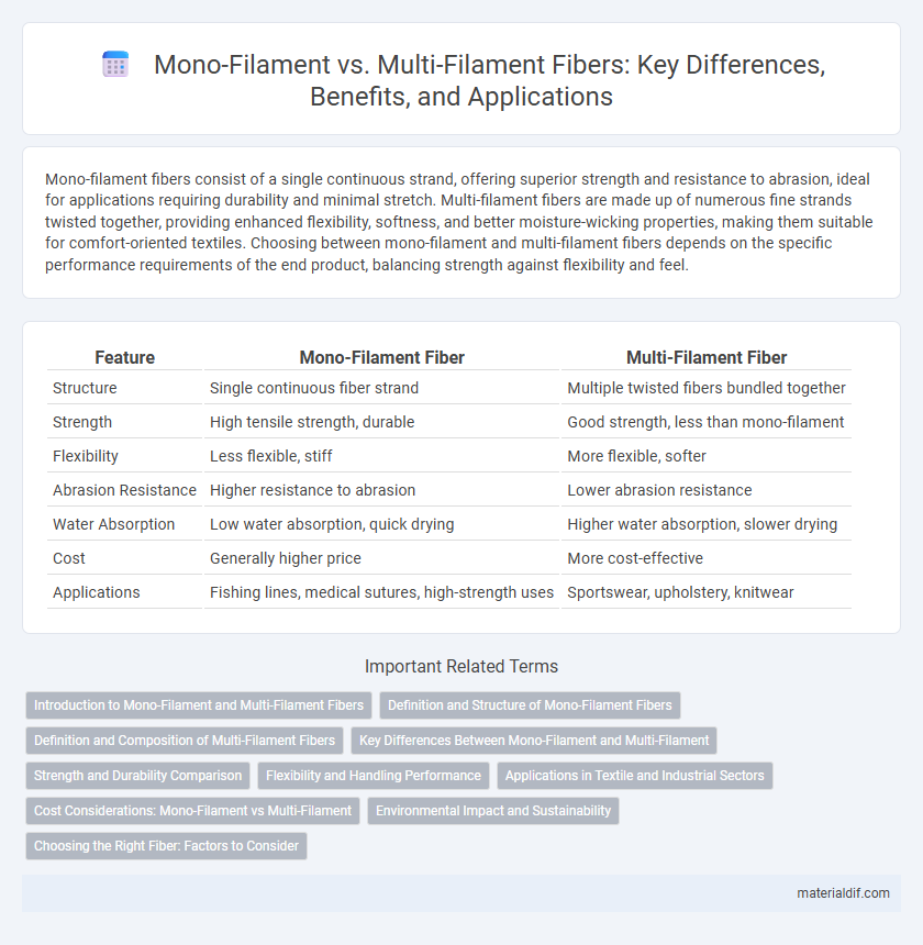 Mono-Filament vs. Multi-Filament Fibers: Key Differences, Benefits, and Applications
