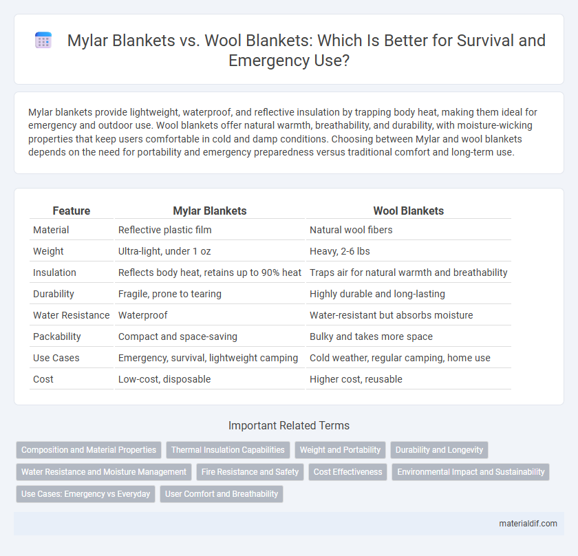 Mylar Blankets vs. Wool Blankets: Which Is Better for Survival and Emergency Use?