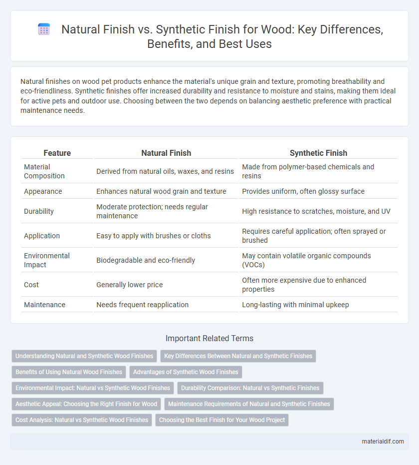 Natural Finish vs. Synthetic Finish for Wood: Key Differences, Benefits, and Best Uses