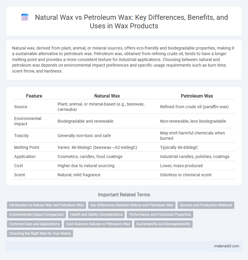 Natural Wax vs Petroleum Wax: Key Differences, Benefits, and Uses in Wax Products