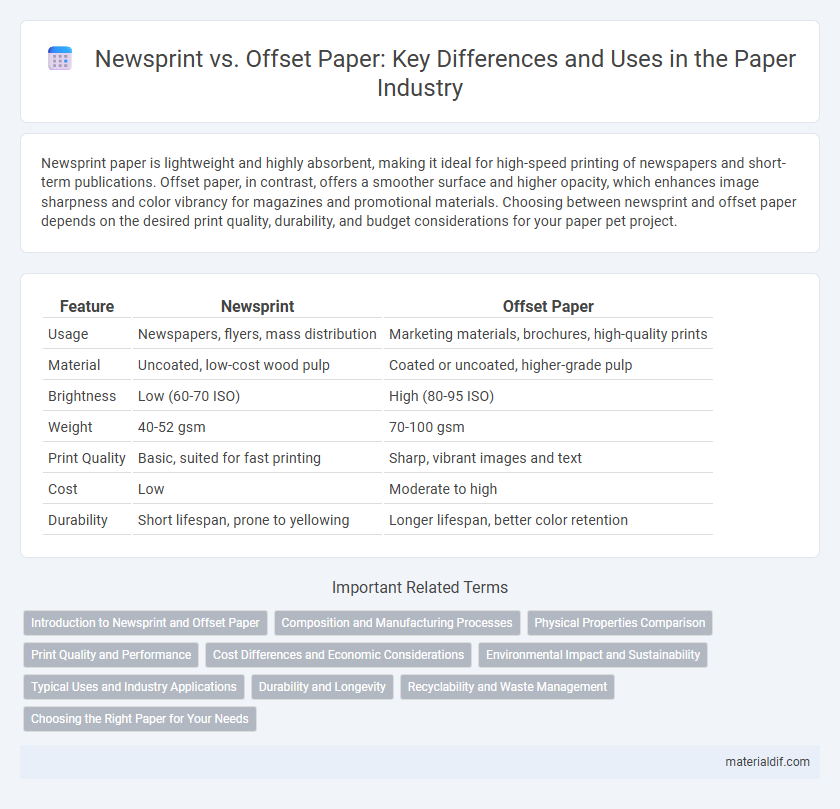 Newsprint vs. Offset Paper: Key Differences and Uses in the Paper Industry