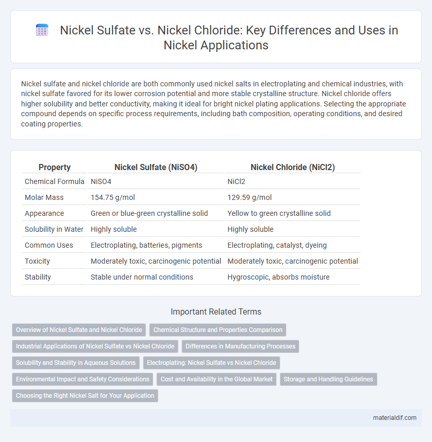 Nickel Sulfate vs. Nickel Chloride: Key Differences and Uses in Nickel Applications