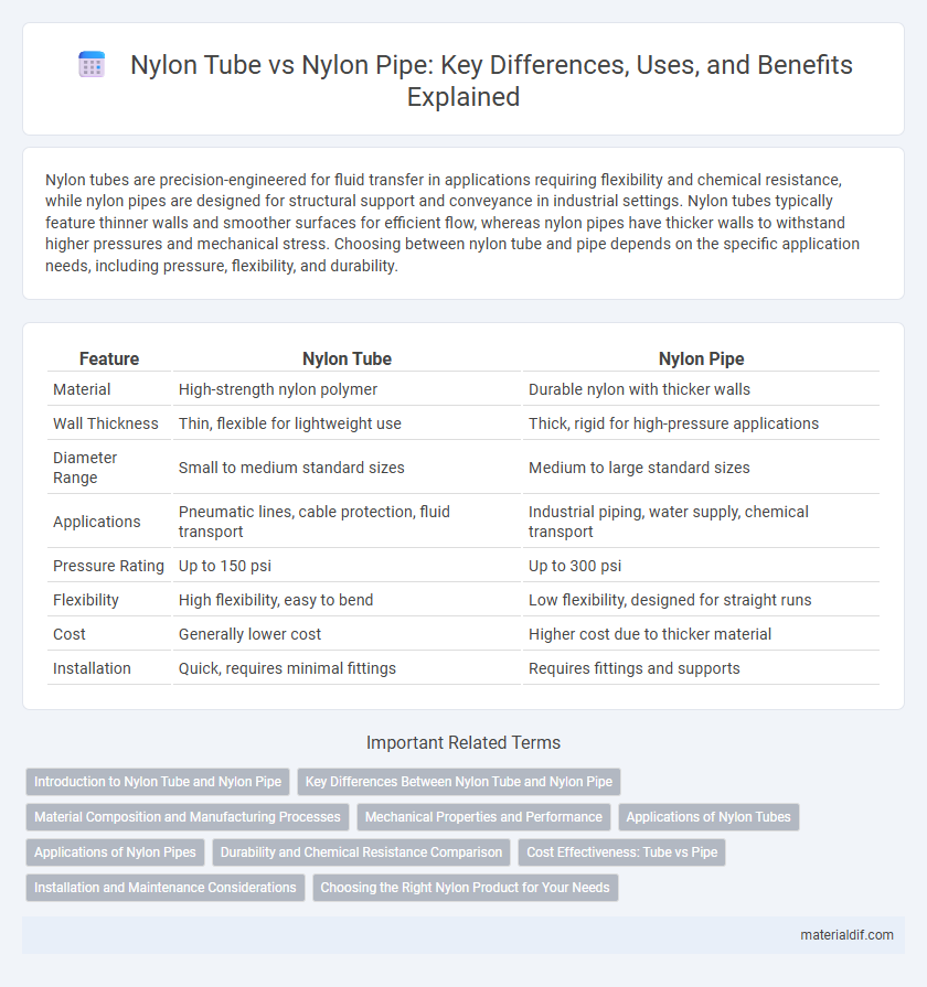Nylon Tube vs Nylon Pipe: Key Differences, Uses, and Benefits Explained