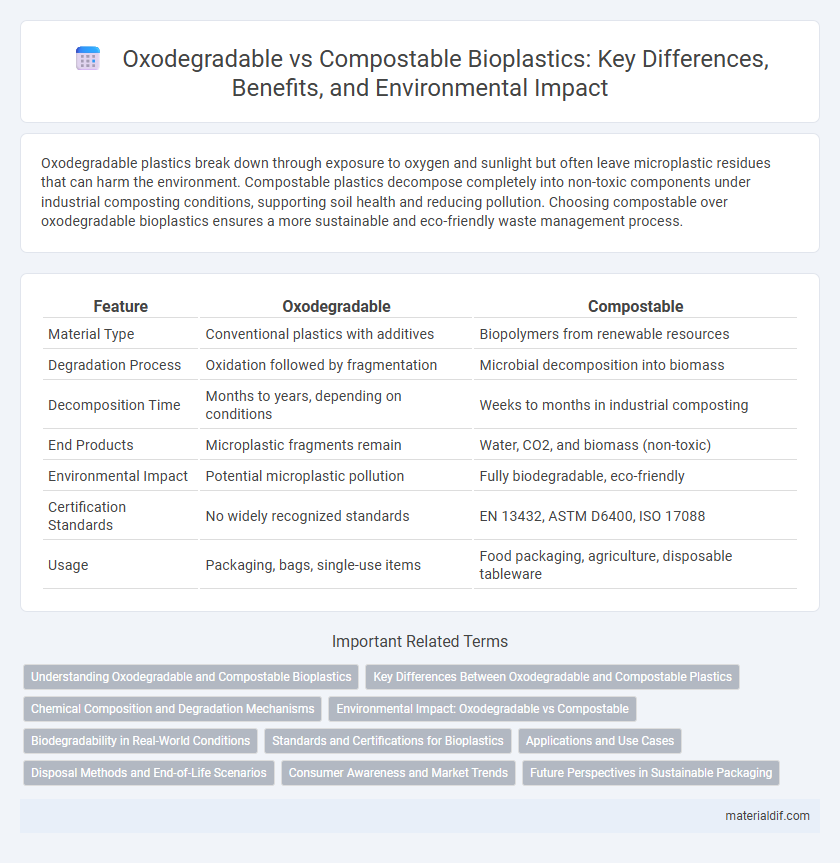 Oxodegradable vs Compostable Bioplastics: Key Differences, Benefits, and Environmental Impact