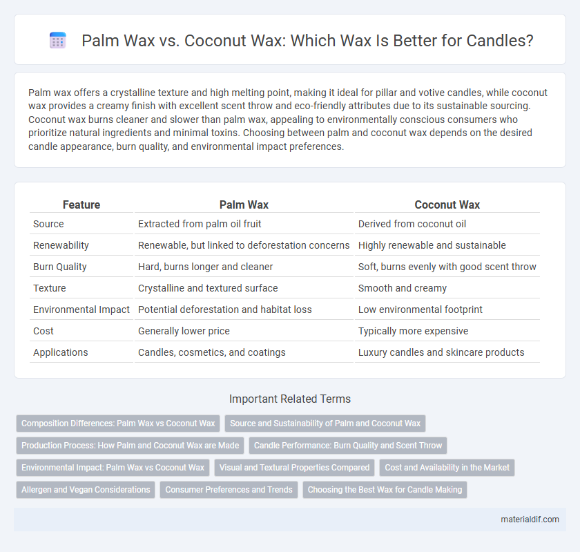 Palm Wax vs. Coconut Wax: Which Wax Is Better for Candles?