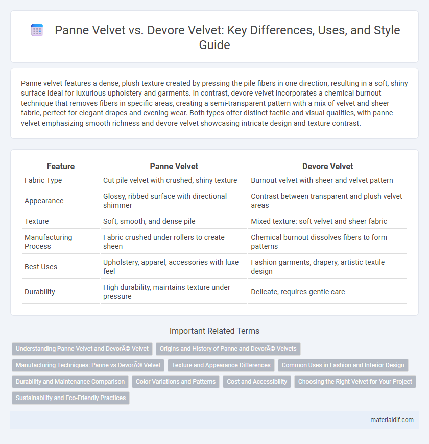Panne Velvet vs. Devore Velvet: Key Differences, Uses, and Style Guide