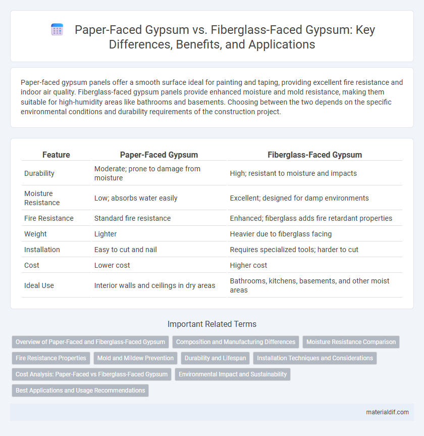 Paper-Faced Gypsum vs. Fiberglass-Faced Gypsum: Key Differences, Benefits, and Applications