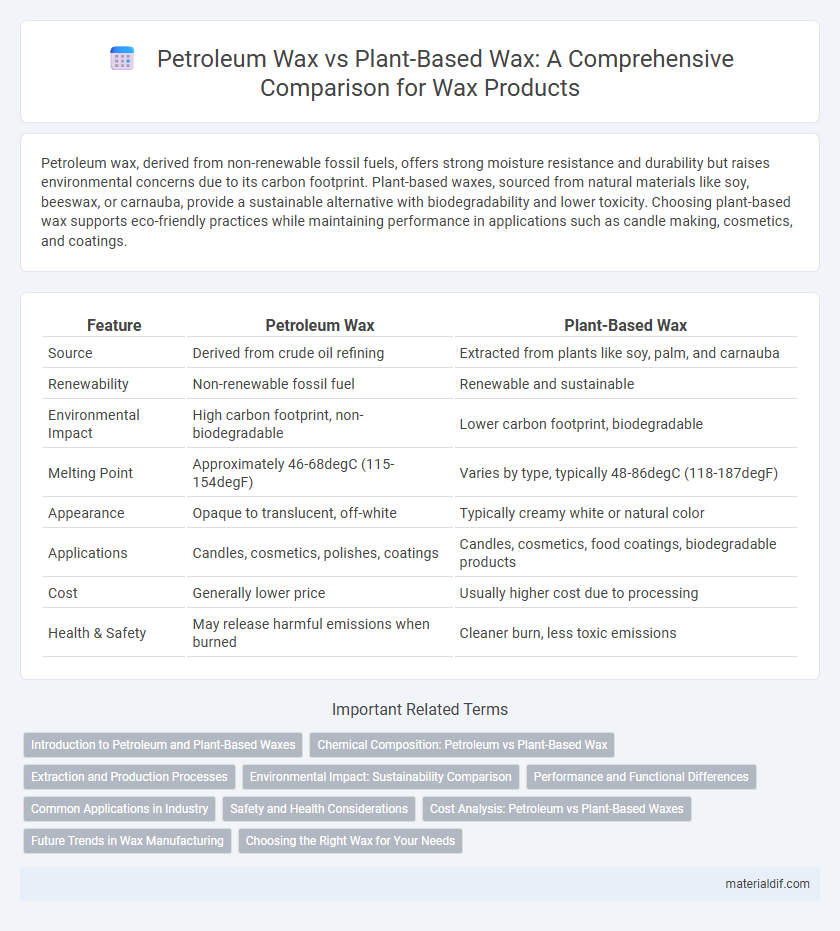 Petroleum Wax vs Plant-Based Wax: A Comprehensive Comparison for Wax Products
