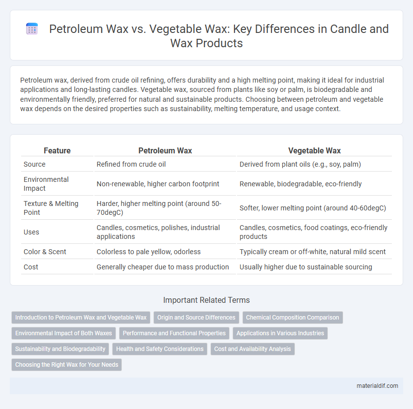 Petroleum Wax vs. Vegetable Wax: Key Differences in Candle and Wax Products