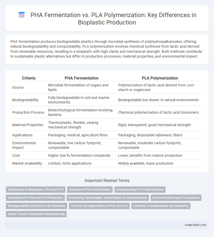 PHA Fermentation vs. PLA Polymerization: Key Differences in Bioplastic Production
