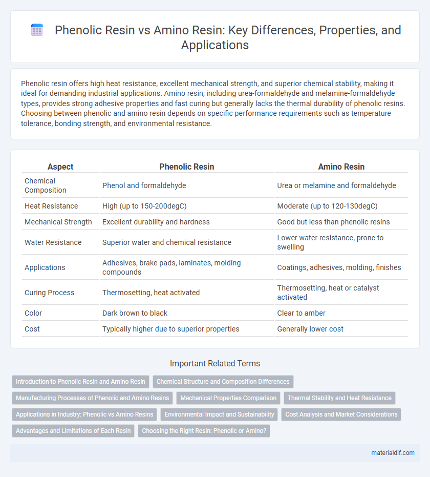 Phenolic Resin vs Amino Resin: Key Differences, Properties, and Applications