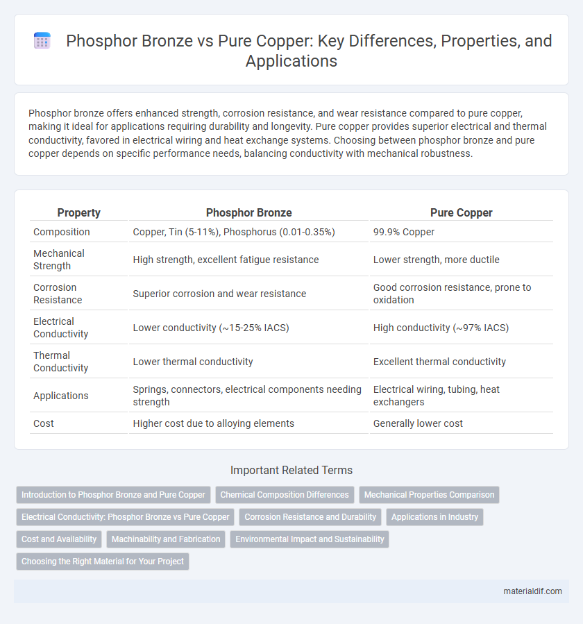 Phosphor Bronze vs Pure Copper: Key Differences, Properties, and Applications
