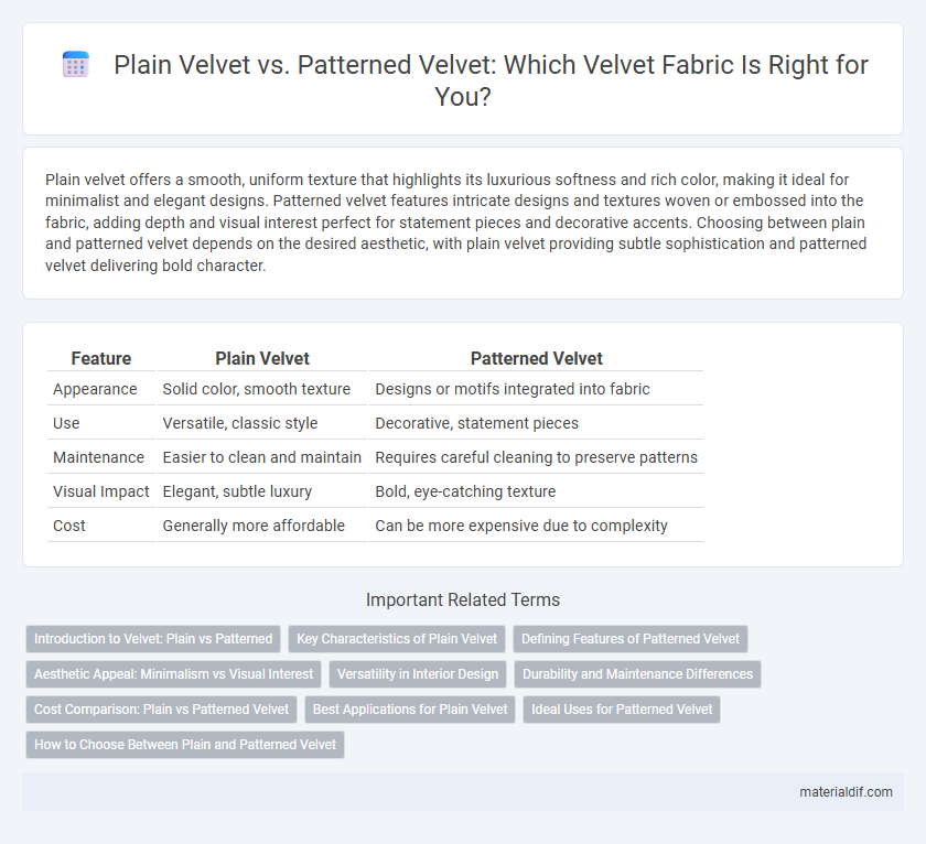 Plain Velvet vs. Patterned Velvet: Which Velvet Fabric Is Right for You?