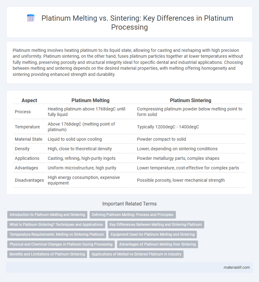 Platinum Melting vs. Sintering: Key Differences in Platinum Processing