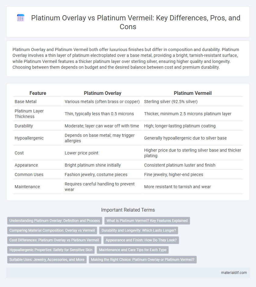 Platinum Overlay vs Platinum Vermeil: Key Differences, Pros, and Cons