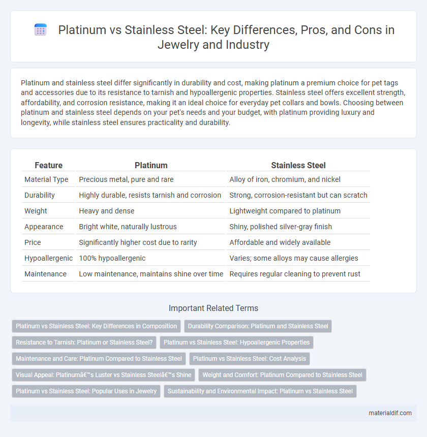 Platinum vs Stainless Steel: Key Differences, Pros, and Cons in Jewelry and Industry