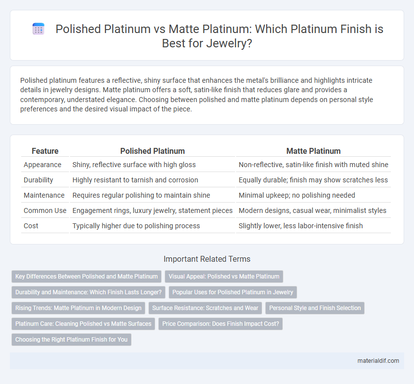 Polished Platinum vs Matte Platinum: Which Platinum Finish is Best for Jewelry?