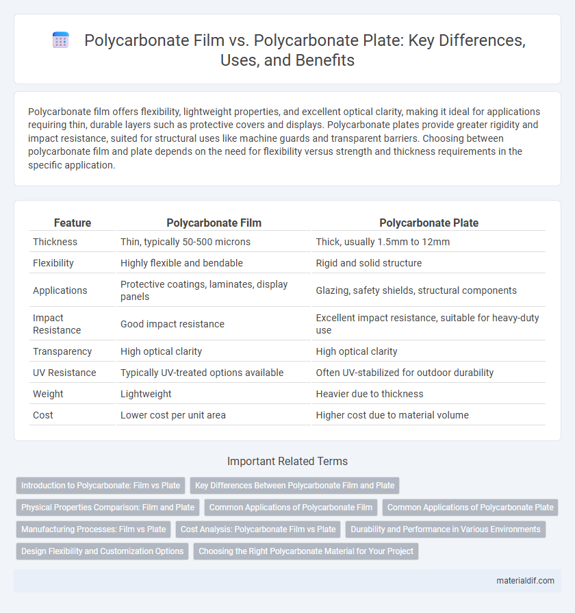 Polycarbonate Film vs. Polycarbonate Plate: Key Differences, Uses, and Benefits