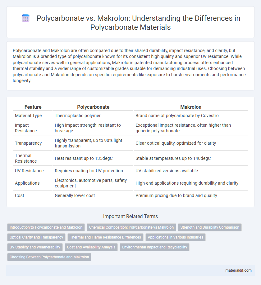 Polycarbonate vs. Makrolon: Understanding the Differences in Polycarbonate Materials