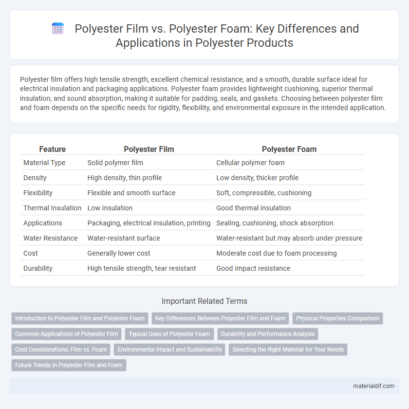 Polyester Film vs. Polyester Foam: Key Differences and Applications in Polyester Products