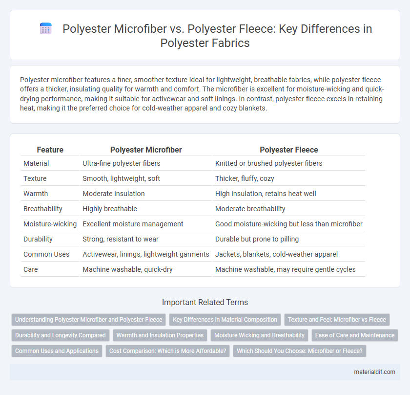 Polyester Microfiber vs. Polyester Fleece: Key Differences in Polyester Fabrics
