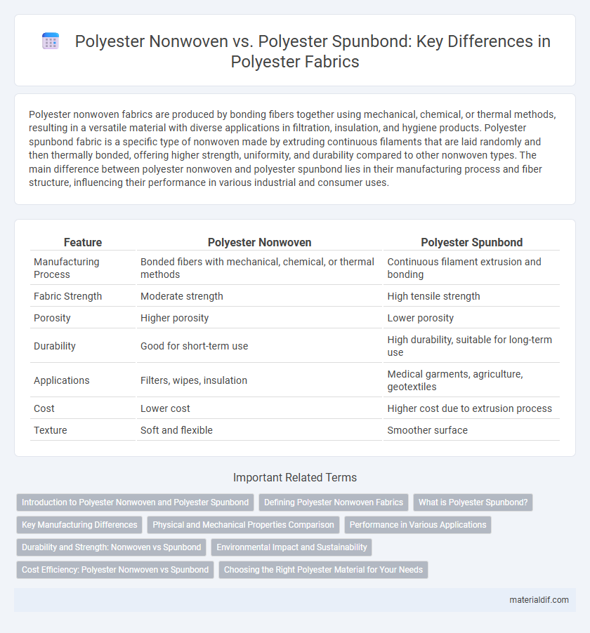 Polyester Nonwoven vs. Polyester Spunbond: Key Differences in Polyester Fabrics