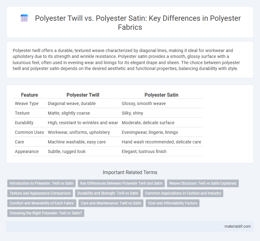 Polyester Twill vs. Polyester Satin: Key Differences in Polyester Fabrics