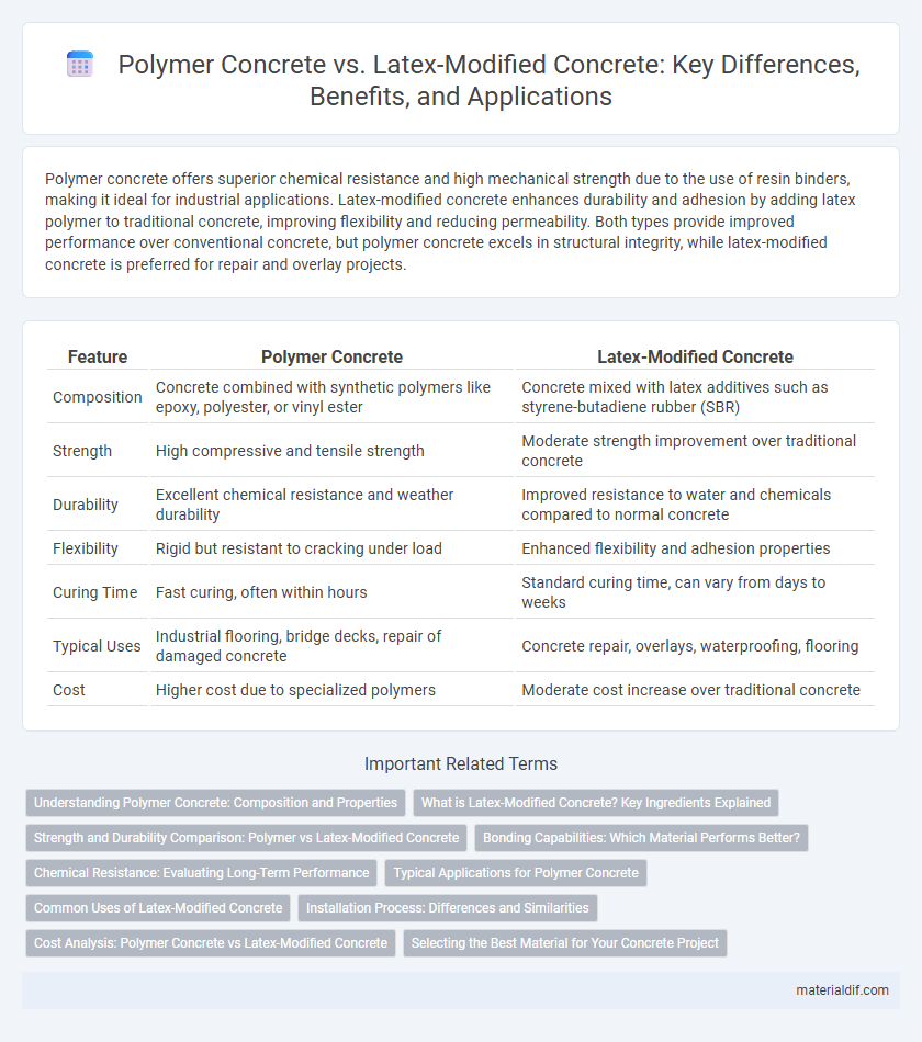 Polymer Concrete vs. Latex-Modified Concrete: Key Differences, Benefits, and Applications