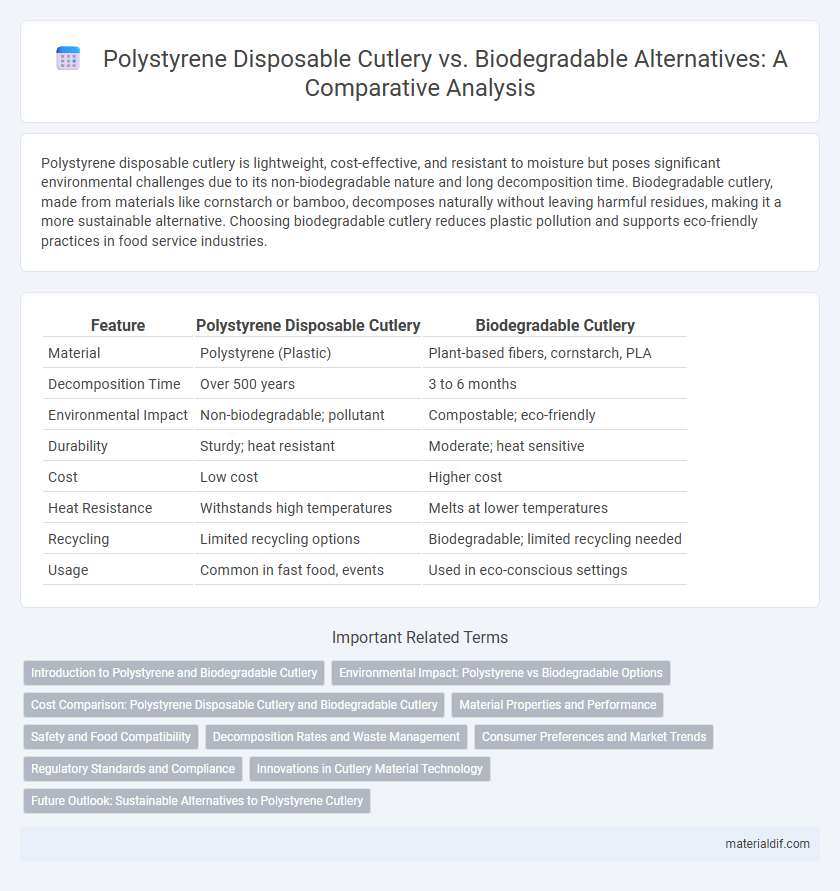 Polystyrene Disposable Cutlery vs. Biodegradable Alternatives: A Comparative Analysis