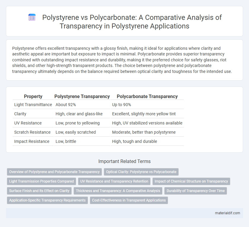 Polystyrene vs Polycarbonate: A Comparative Analysis of Transparency in Polystyrene Applications