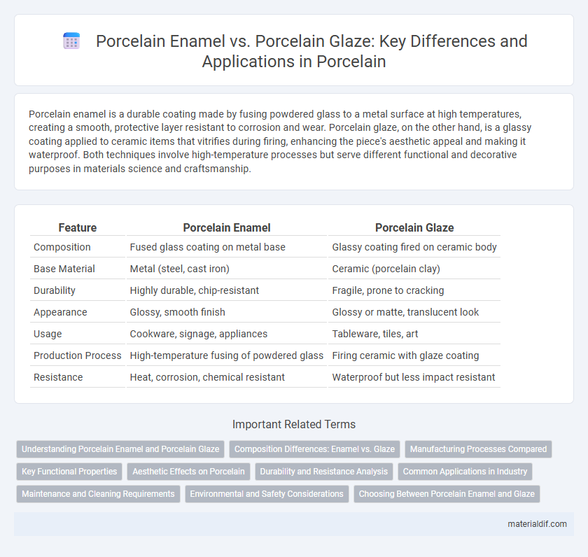 Porcelain Enamel vs. Porcelain Glaze: Key Differences and Applications in Porcelain