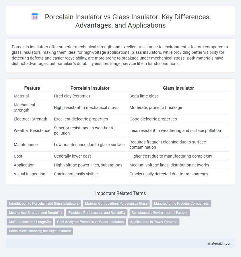 Porcelain Insulator vs Glass Insulator: Key Differences, Advantages, and Applications