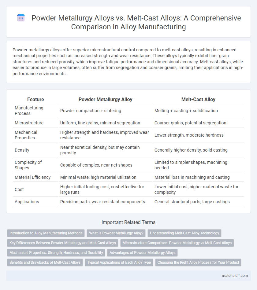 Powder Metallurgy Alloys vs. Melt-Cast Alloys: A Comprehensive Comparison in Alloy Manufacturing