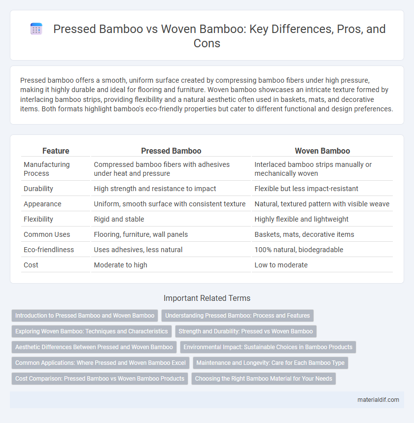 Pressed Bamboo vs Woven Bamboo: Key Differences, Pros, and Cons